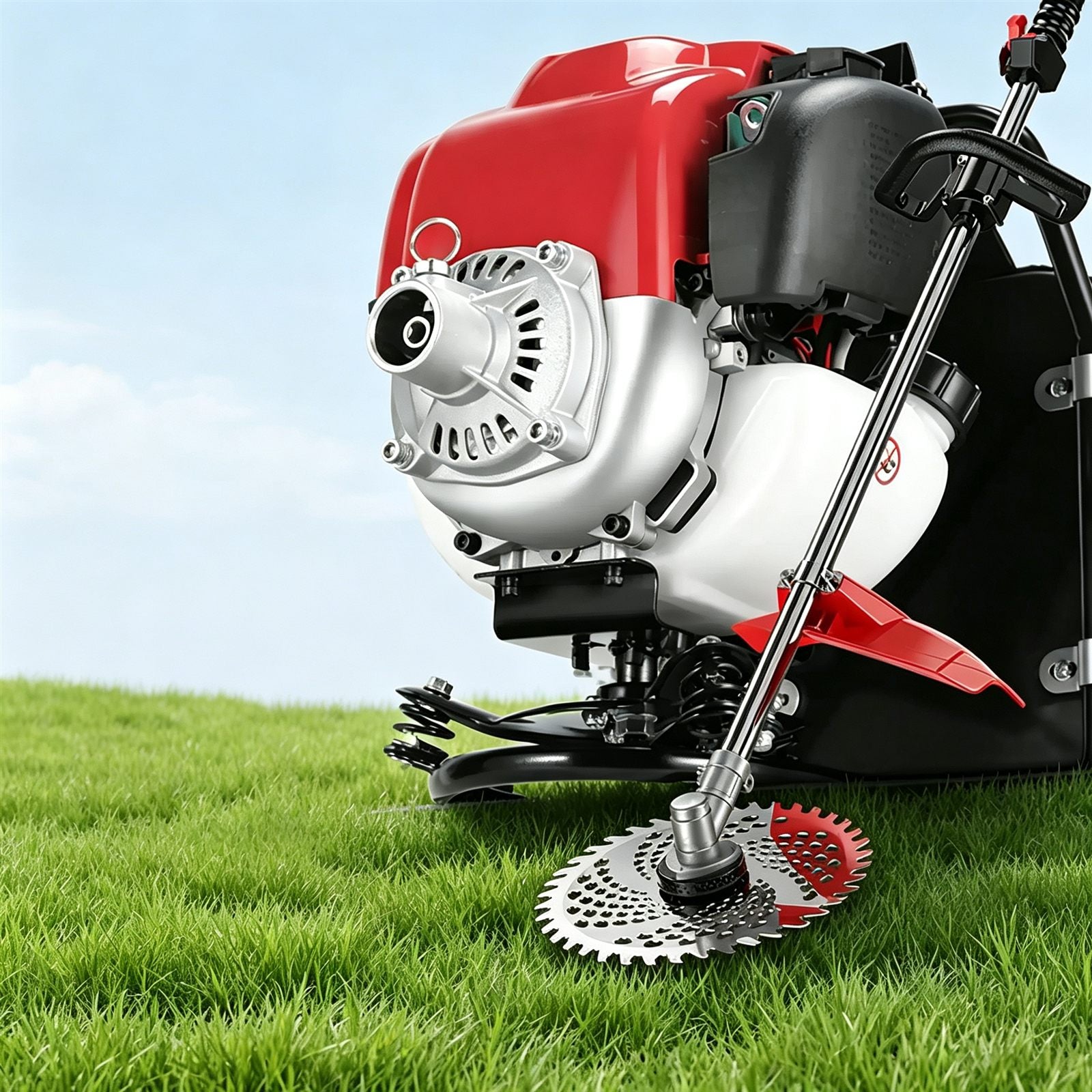 High-Power 4-Stroke Backpack Gas Lawn Mower
